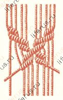 Пересекающиеся бридочки. Деталь рис. 588
