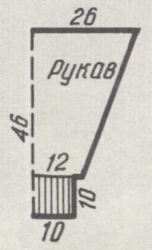 Чертеж выкройки рукава